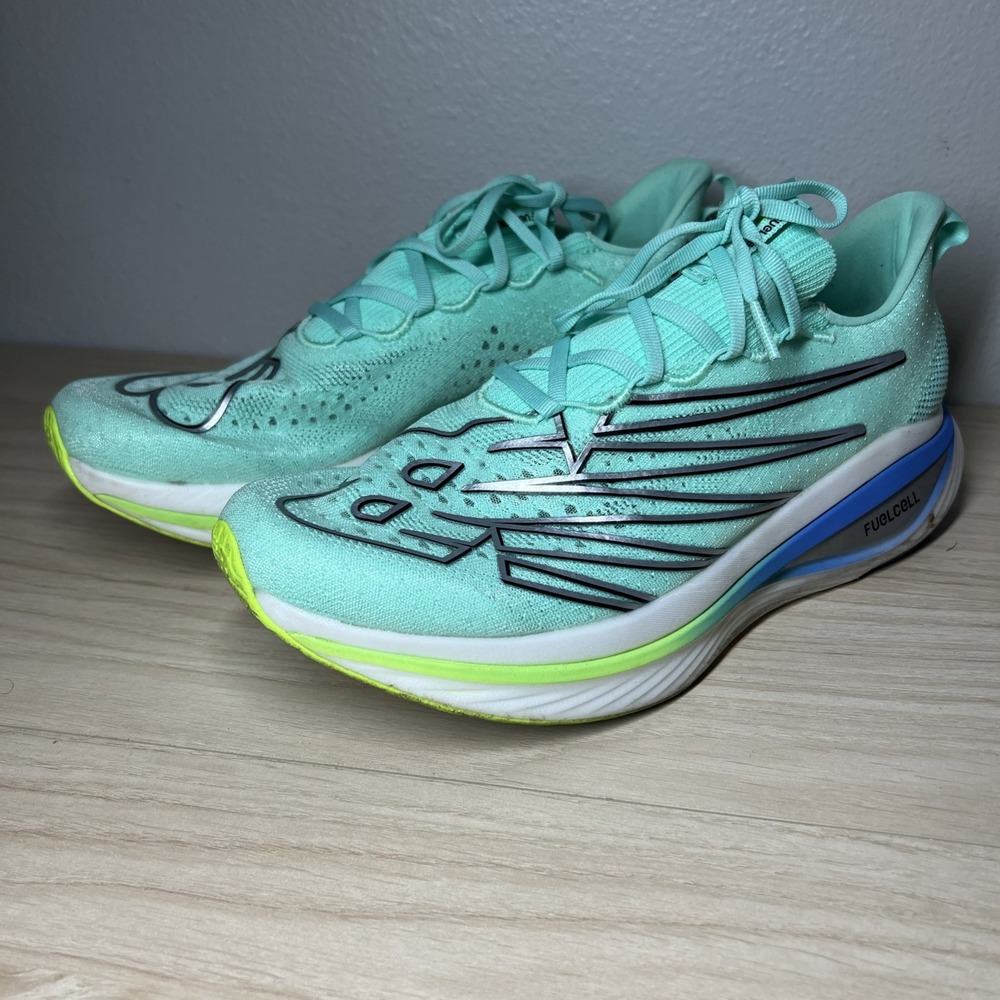 New Balance FuelCell SuperComp Elite v3 Bright Mint Pixel Green Sz 10.5 WRCELLT3 - Picture 4 of 10